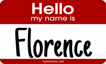 Hello my name is Florence png download