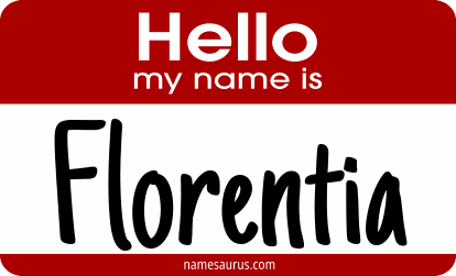 Hello my name is Florentia png download