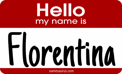 Hello my name is Florentina png download