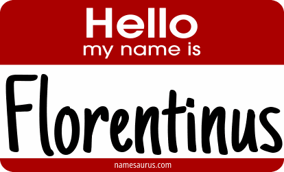 Hello my name is Florentinus png download
