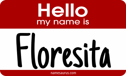 Hello my name is Floresita png download