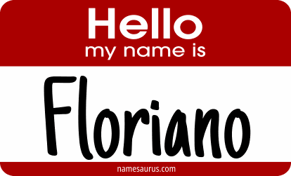Hello my name is Floriano png download