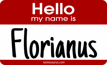 Hello my name is Florianus png download