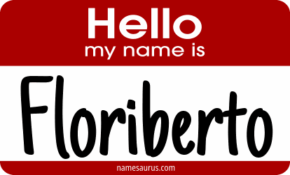 Hello my name is Floriberto png download