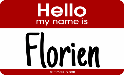 Hello my name is Florien png download