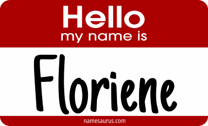 Hello my name is Floriene png download
