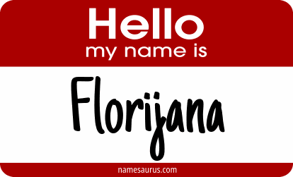 Hello my name is Florijana png download
