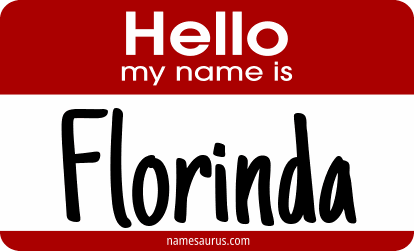 Hello my name is Florinda png download