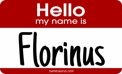 Hello my name is Florinus png download