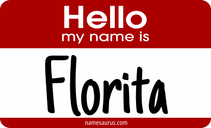 Hello my name is Florita png download