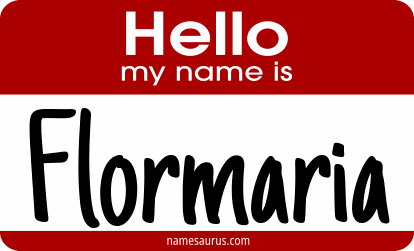 Hello my name is Flormaria png download