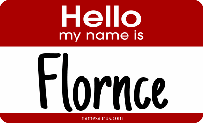 Hello my name is Flornce png download