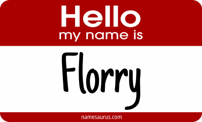 Hello my name is Florry png download