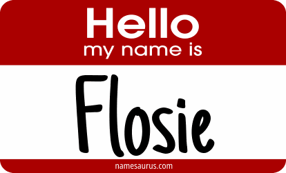 Hello my name is Flosie png download