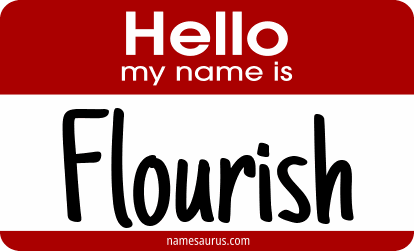 Hello my name is Flourish png download