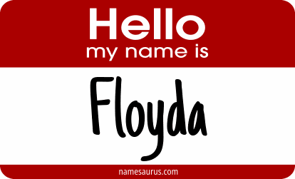 Hello my name is Floyda png download
