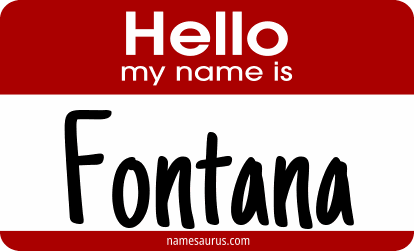 Hello my name is Fontana png download