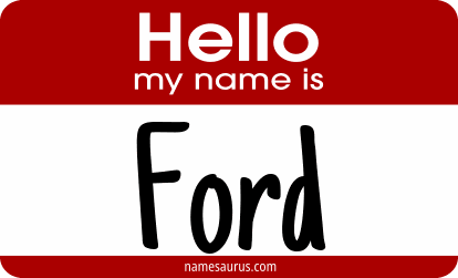 Hello my name is Ford png download