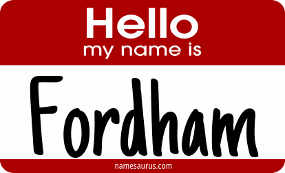 Hello my name is Fordham png download