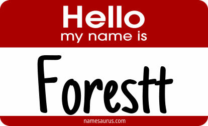 Hello my name is Forestt png download