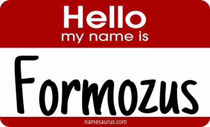 Hello my name is Formozus png download