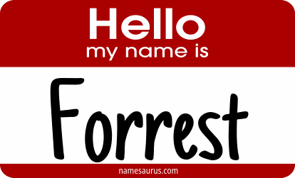 Hello my name is Forrest png download