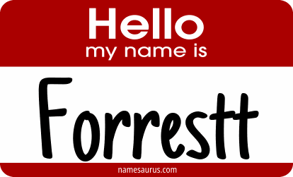 Hello my name is Forrestt png download