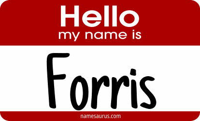 Hello my name is Forris png download