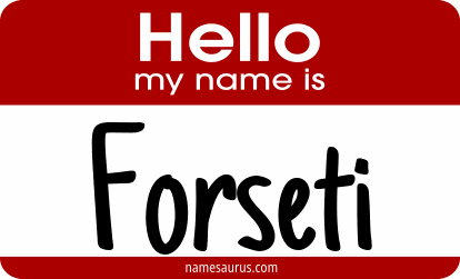 Hello my name is Forseti png download