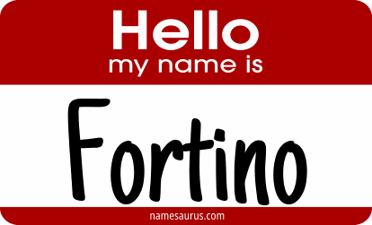 Hello my name is Fortino png download