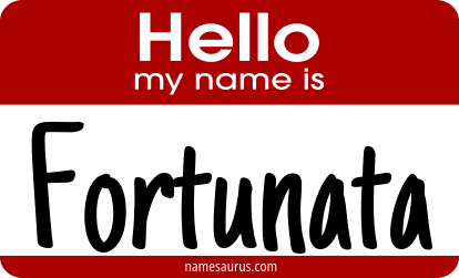 Hello my name is Fortunata png download