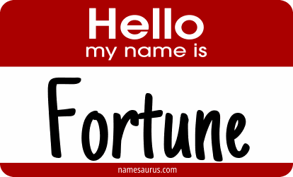 Hello my name is Fortune png download
