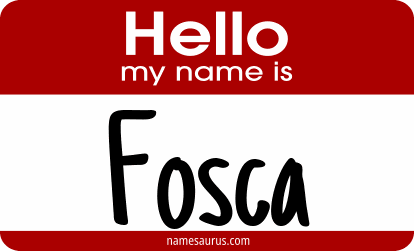 Hello my name is Fosca png download