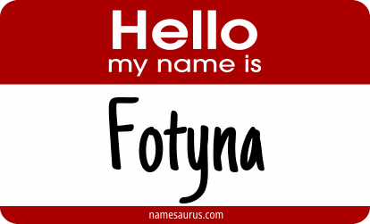 Hello my name is Fotyna png download