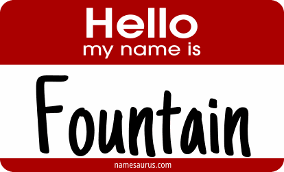 Hello my name is Fountain png download