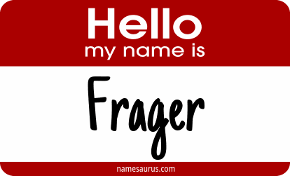 Hello my name is Frager png download