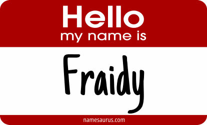 Hello my name is Fraidy png download