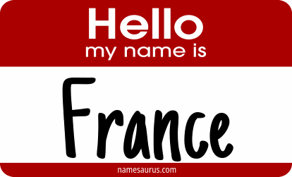 Hello my name is France png download