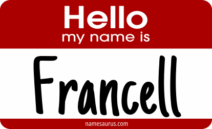 Hello my name is Francell png download