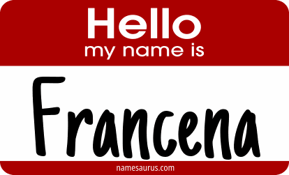 Hello my name is Francena png download