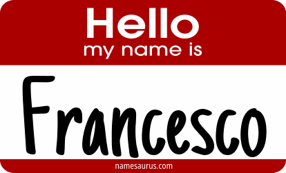 Hello my name is Francesco png download
