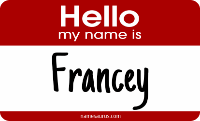 Hello my name is Francey png download