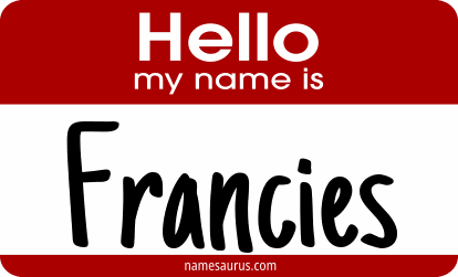Hello my name is Francies png download