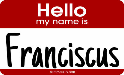 Hello my name is Franciscus png download
