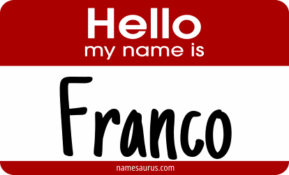 Hello my name is Franco png download