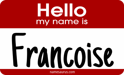 Hello my name is Francoise png download
