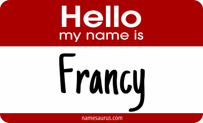 Hello my name is Francy png download