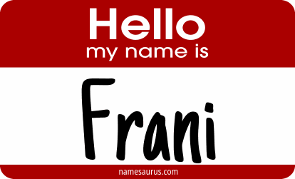 Hello my name is Frani png download