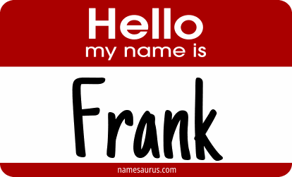 Hello my name is Frank png download