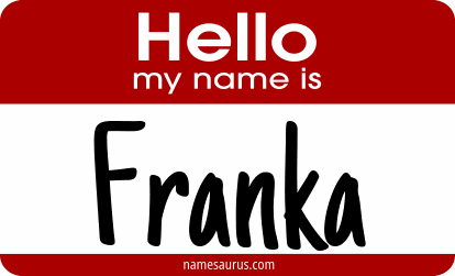 Hello my name is Franka png download